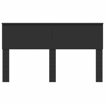 Kopfteil mit Kopfteil Schwarz Eichen-Optik 150 cm Holzwerkstoff