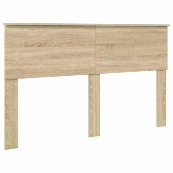 Kopfteil mit Kopfteil Sonoma-Eiche 150 cm Holzwerkstoff
