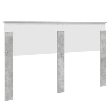 Kopfteil mit Kopfteil Beton Grau 150 cm Holzwerkstoff