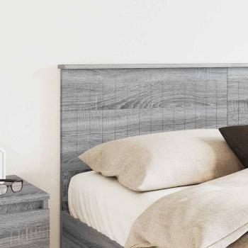 Kopfteil mit Kopfteil Graues Sonoma 150 cm Holzwerkstoff