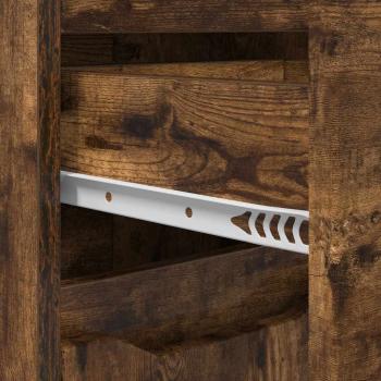 ARDEBO.de - Badezimmermöbel-Set 4 pcs Geräucherte Eiche Holzwerkstoff