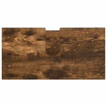 Badezimmermöbel-Set 4 pcs Geräucherte Eiche Holzwerkstoff
