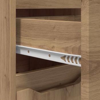 Badezimmermöbel-Set mit Regal 4 pcs Artisan-Eiche Holzwerkstoff