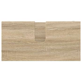 Badezimmermöbel-Set mit Regal 3 pcs Sonoma-Eiche Holzwerkstoff