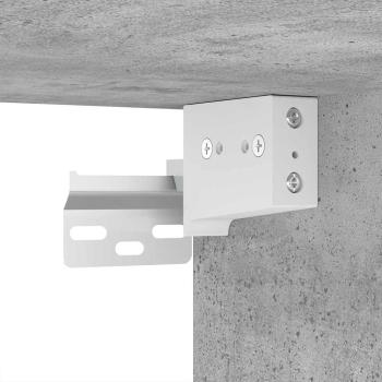 Badezimmermöbel-Set mit Regal 3 pcs Beton Grau Holzwerkstoff