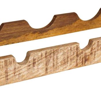 ARDEBO.de - Weinregal Braun 100 x 45 x 33 cm Massives grobes Mangoholz
