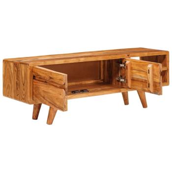 ARDEBO.de - TV-Schränk mit Regal Braun 110 x 30 x 40 cm Massivholz Akazie
