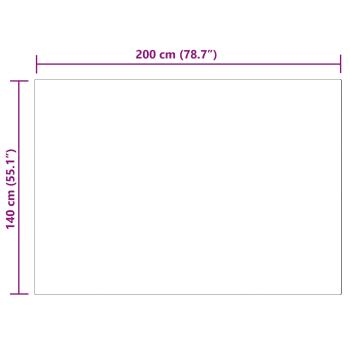 Kunstfell Schaffellteppich Schwarz 140 x 200 cm Polyester