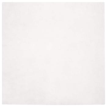 Kunstfell Hasen Teppich Weiß 120 x 120 cm Polyester