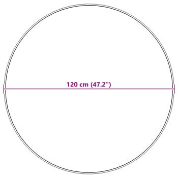 Kunstfell Hasen Teppich Weiß Ø 120 cm Polyester