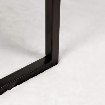 Kunstfell Hasen Teppich Weiß Ø 200 cm Polyester