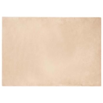 ARDEBO.de - Kunstfell Hasen Teppich Beige 140 x 200 cm Polyester