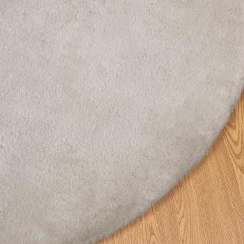 Kunstfell Hasen Teppich Beige Ø 200 cm Polyester