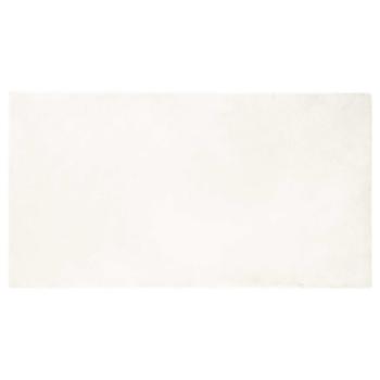 Kunstfell Hasen Teppich Creme 80 x 150 cm Polyester