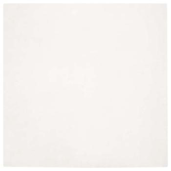 Kunstfell Hasen Teppich Creme 160 x 160 cm Polyester