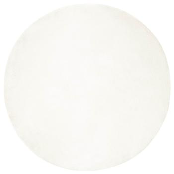 Kunstfell Hasen Teppich Creme Ø 200 cm Polyester