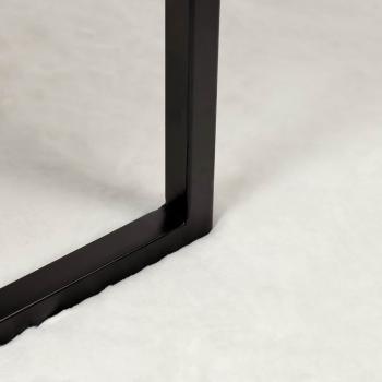 Kunstfell Hasen Teppich Creme Ø 200 cm Polyester