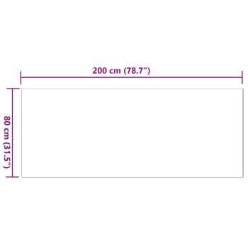 Kunstfell Hasen Teppich Grau 80 x 200 cm Polyester