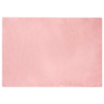Kunstfell Hasen Teppich Rosa 140 x 200 cm Polyester