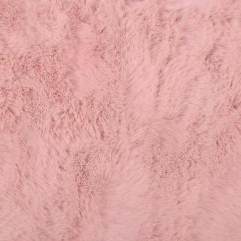 Kunstfell Hasen Teppich Rosa Ø 160 cm Polyester