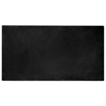 Kunstfell Hasen Teppich Schwarz 80 x 150 cm Polyester