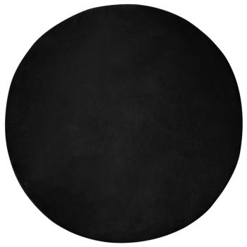 Kunstfell Hasen Teppich Schwarz Ø 160 cm Polyester