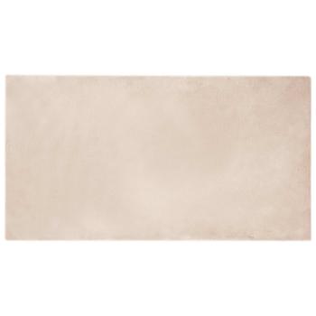 Kunstfell Hasen Teppich Taupe 80 x 150 cm Polyester