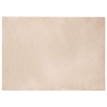 Kunstfell Hasen Teppich Taupe 240 x 340 cm Polyester