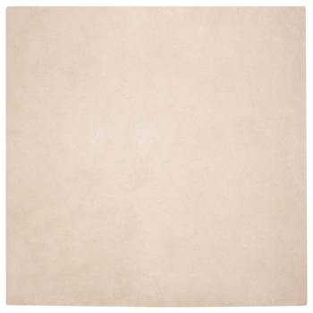 Kunstfell Hasen Teppich Taupe 200 x 200 cm Polyester