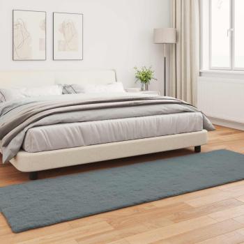 ARDEBO.de - Kunstfell Hasen Teppich Anthrazit 80 x 250 cm Polyester