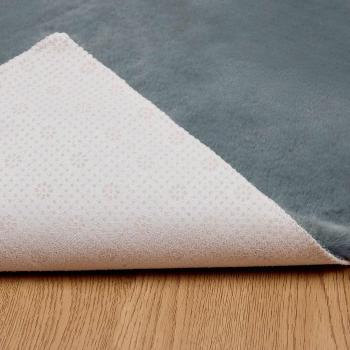 Kunstfell Hasen Teppich Anthrazit 80 x 250 cm Polyester