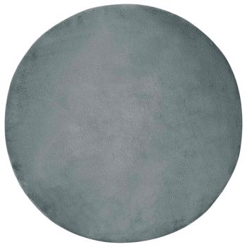 Kunstfell Hasen Teppich Anthrazit Ø 120 cm Polyester