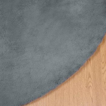 Kunstfell Hasen Teppich Anthrazit Ø 160 cm Polyester