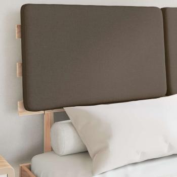 Bettgestell mit gepolstertem Kopfteil Taupe 135 x 190 cm