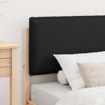 Bettgestell mit gepolstertem Kopfteil Schwarz 100 x 200 cm