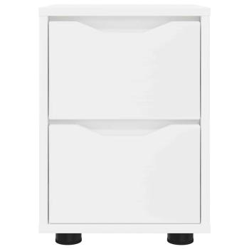 Nachttisch mit Schubladen Weiß 30,5 x 30 x 43 cm Holzwerkstoff