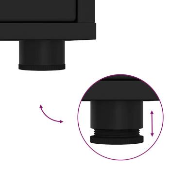 Nachttisch Schwarz 30,5 x 30 x 43 cm Holzwerkstoff