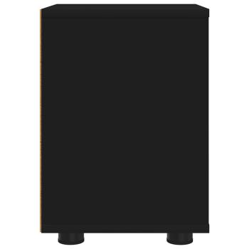 Nachttische 2 pcs Schwarz 30,5 x 30 x 43 cm Holzwerkstoff