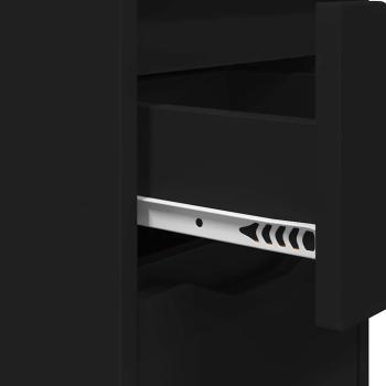 Nachttische 2 pcs Schwarz 30,5 x 30 x 43 cm Holzwerkstoff