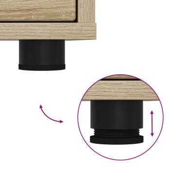 Nachttische 2 pcs Sonoma-Eiche 30,5 x 30 x 43 cm Holzwerkstoff