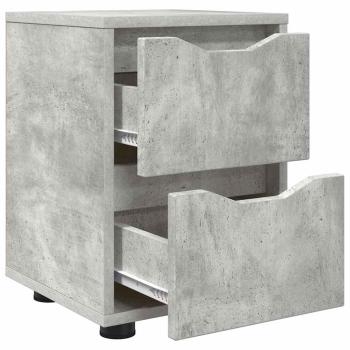Nachttische 2 pcs Beton Grau 30,5 x 30 x 43 cm Holzwerkstoff