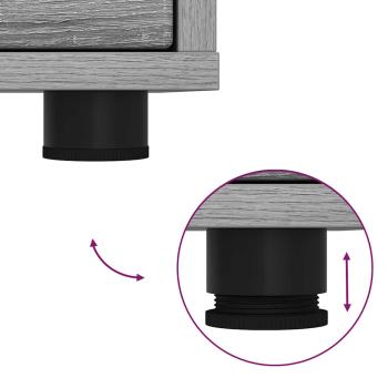 Nachttische 2 pcs Graues Sonoma 30,5 x 30 x 43 cm Holzwerkstoff