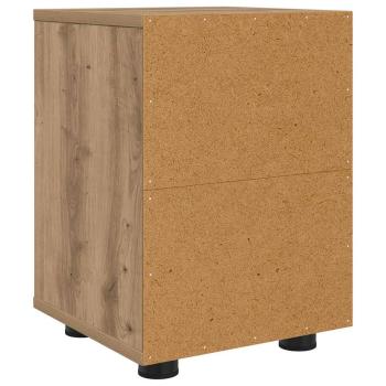 Nachttische 2 pcs Artisan-Eiche 30,5 x 30 x 43 cm Holzwerkstoff