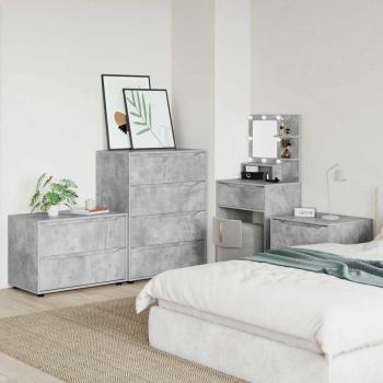 Aufbewahrungsschrank Beton Grau 80 x 48 x 57 cm Holzwerkstoff