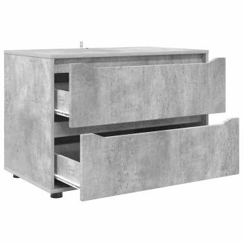 Aufbewahrungsschrank Beton Grau 80 x 48 x 57 cm Holzwerkstoff