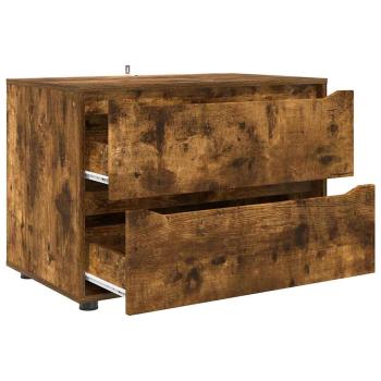 Aufbewahrungsschrank Geräucherte Eiche 80 x 48 x 57 cm