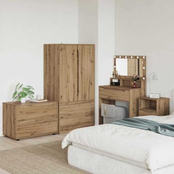 ARDEBO.de - Aufbewahrungsschrank Artisan-Eiche 80 x 48 x 57 cm