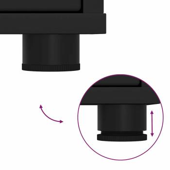 Aufbewahrungsschrank Schwarz 60 x 48 x 57 cm Holzwerkstoff