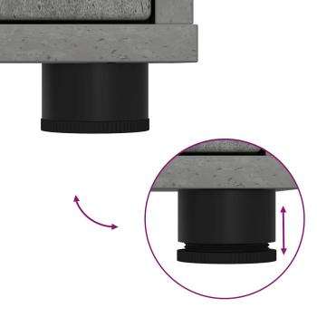 Aufbewahrungsschrank Beton Grau 60 x 48 x 57 cm Holzwerkstoff