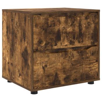 Aufbewahrungsschrank 60 x 48 x 57 cm Holzwerkstoff Räuchereiche